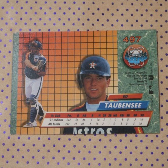 Ed Taubensee #497 Baseball Card - Picture 2 of 2